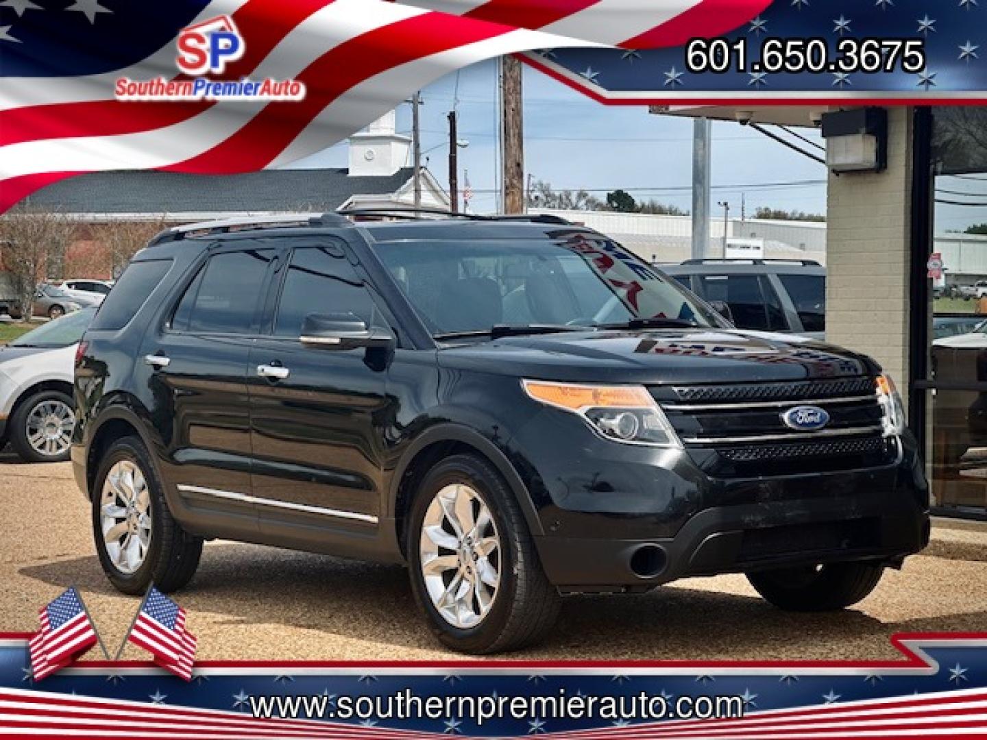 2012 BLACK FORD EXPLORER LIMITED (1FMHK8F80CG) , located at 922 W. Beacon St., Philadelphia, MS, 39350, (601) 650-3675, 32.770447, -89.127151 - Photo#0